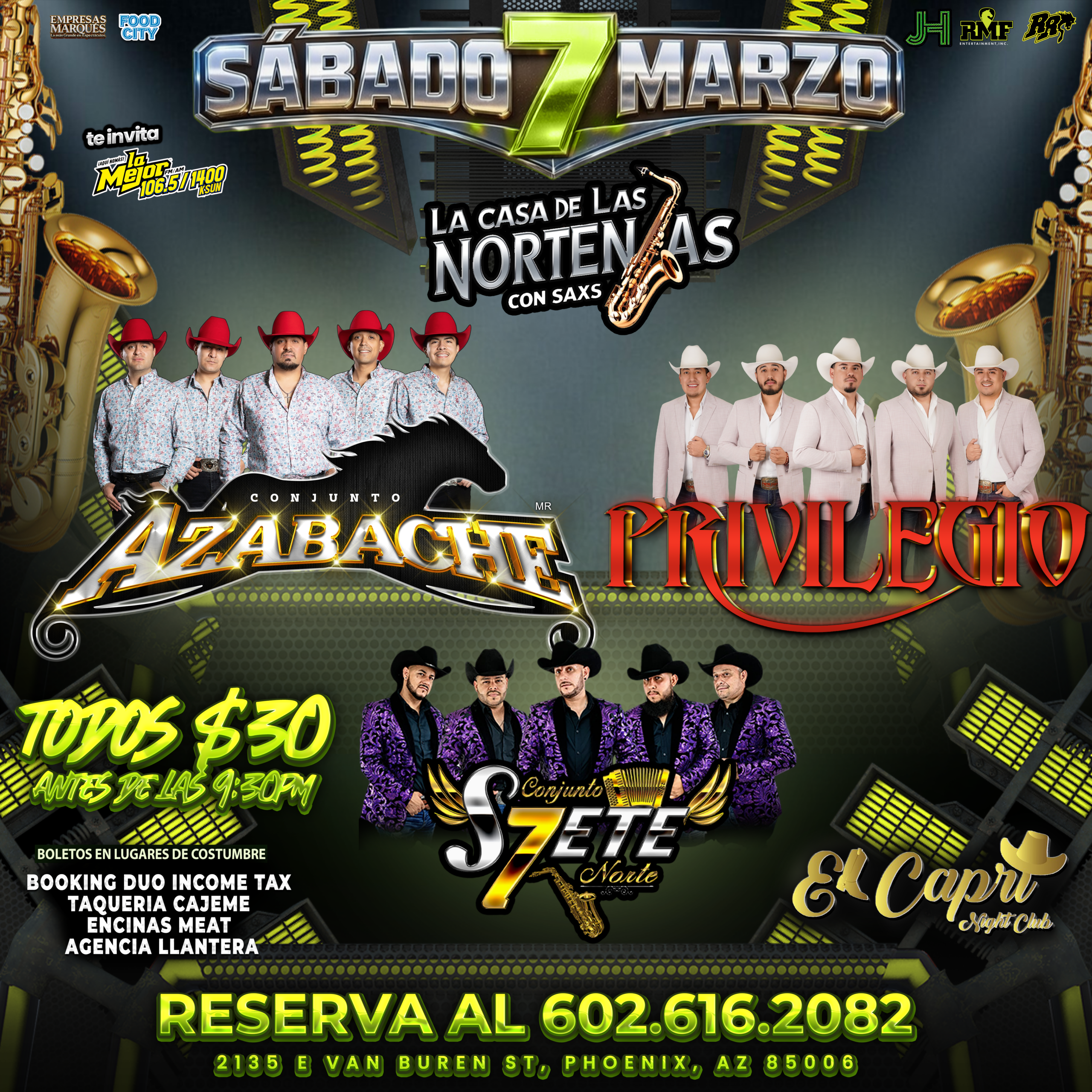 sabado 07 marzo el capri