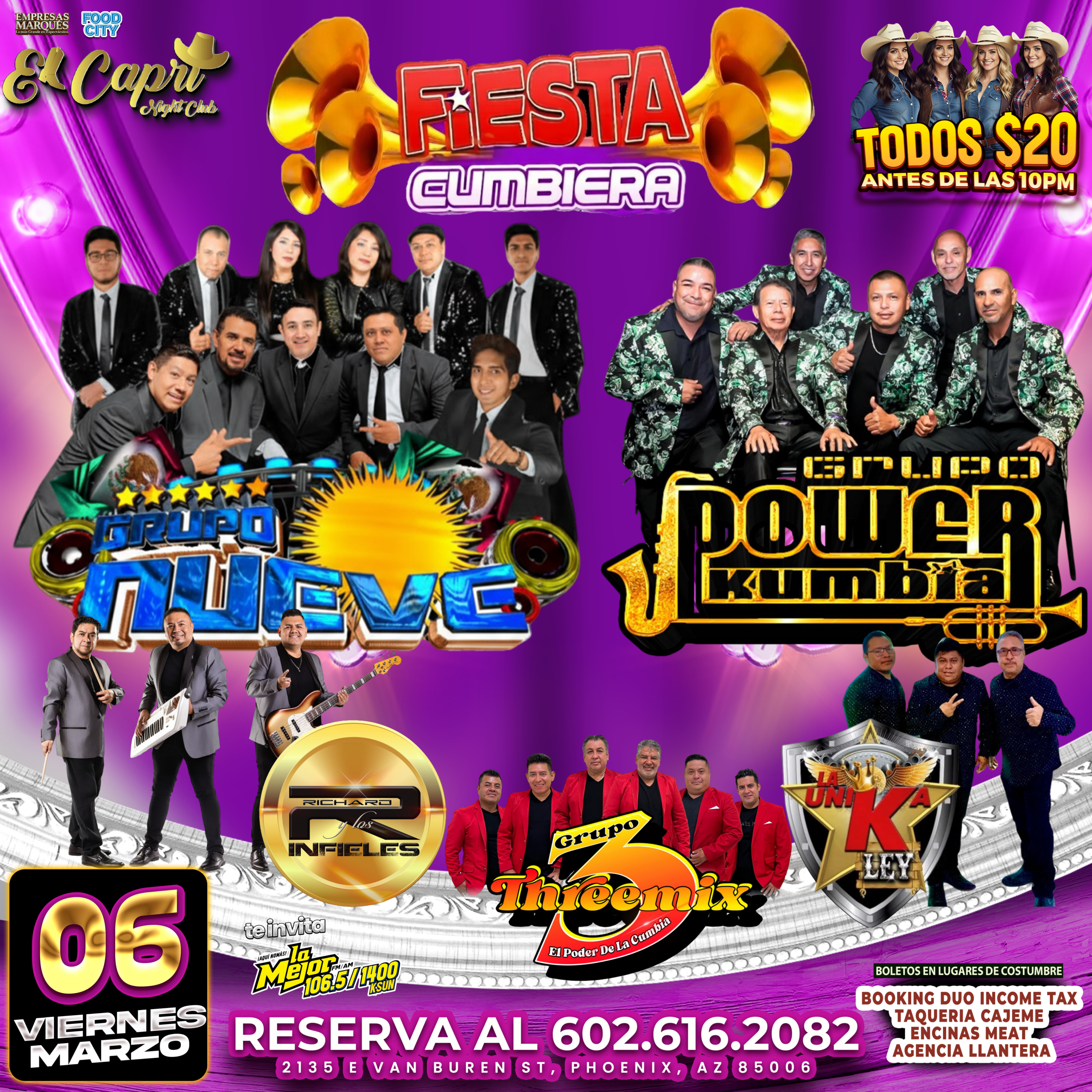 viernes 06 marzo el capri