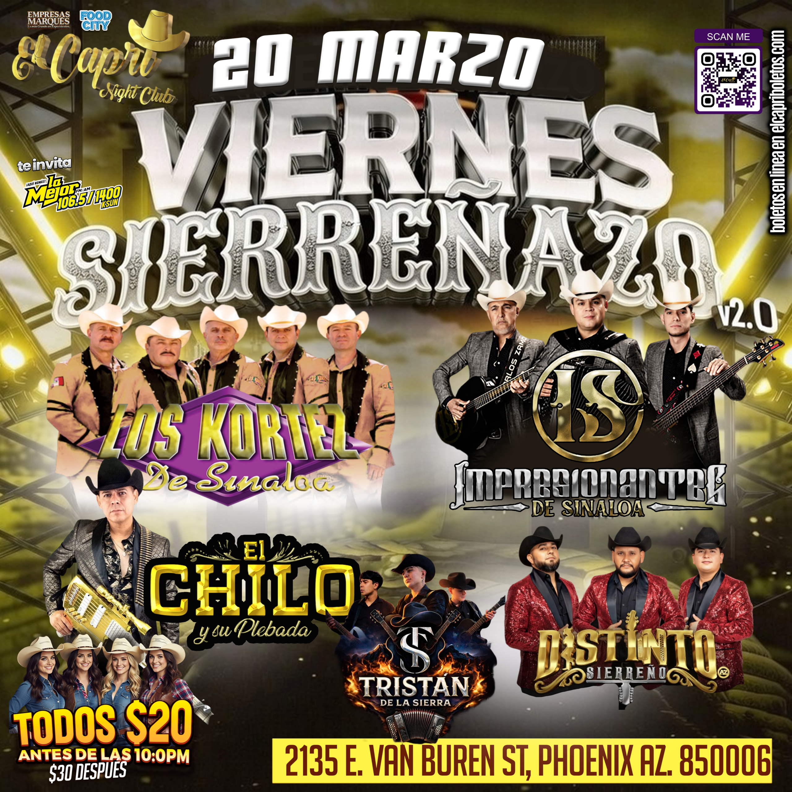 viernes 20 marzo el capri