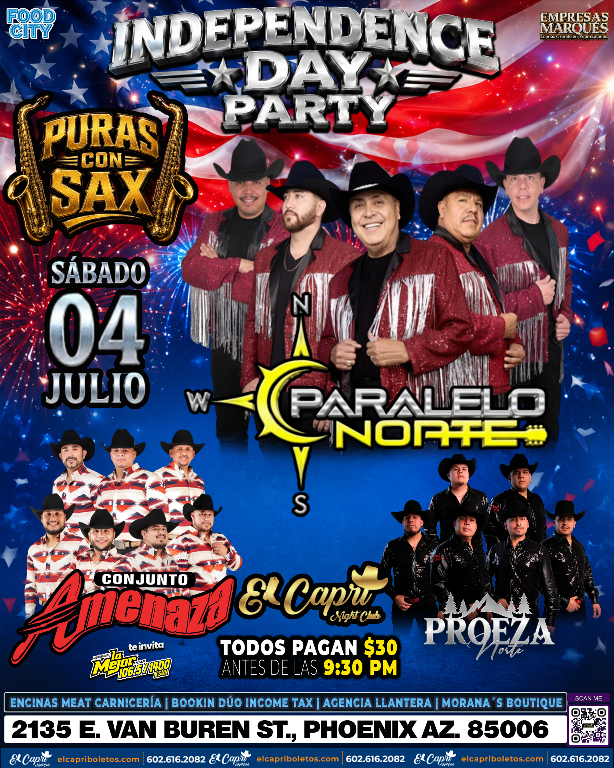sabado 04 julio el capri