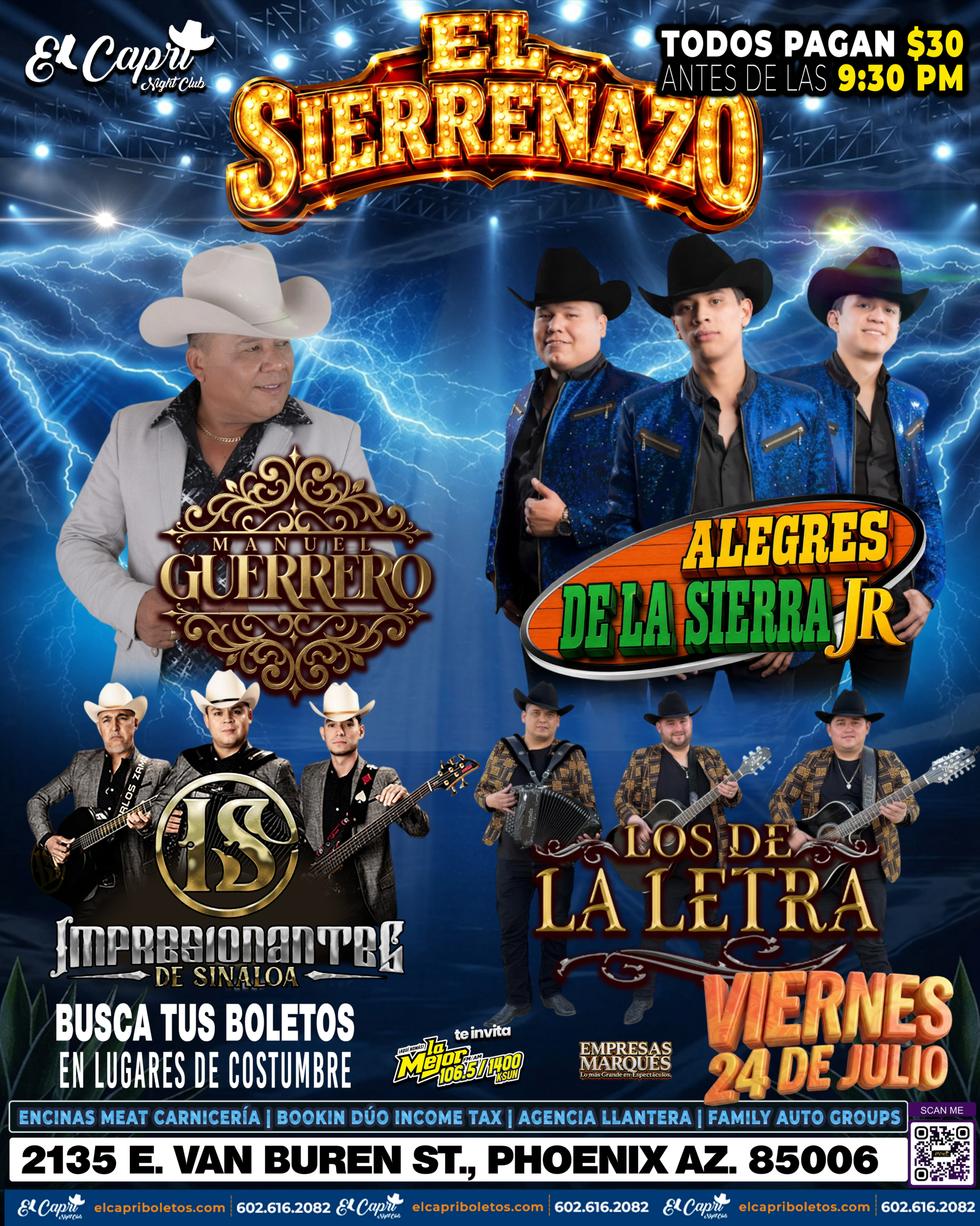 viernes 24 julio el capri